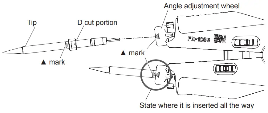 HAKKO FX1003-84 Micro Tweezers Handpiece - Fig 2