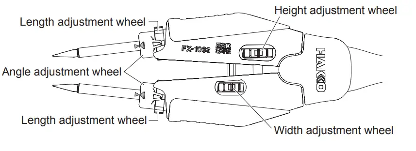 HAKKO FX1003-84 Micro Tweezers Handpiece - Fig 4