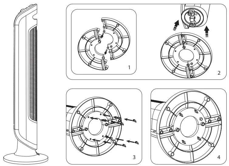 Rowenta VU-VF621X Eole Compact Fan - fig 1