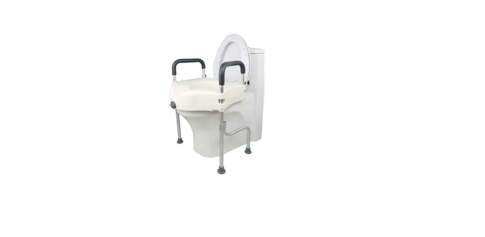 Angolshiold Toilet Booster Seat With Handrail Instructions