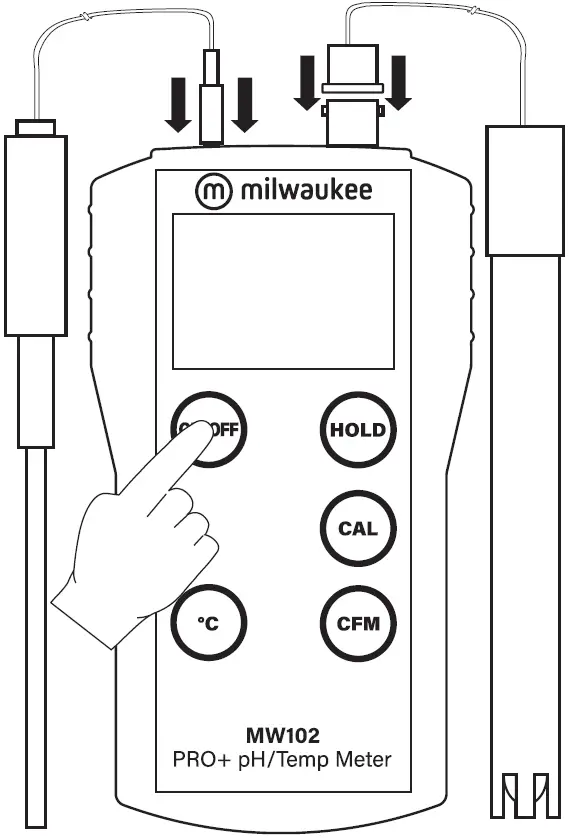Milwaukee MW102-FOOD Portable pH Temperature Meter 03