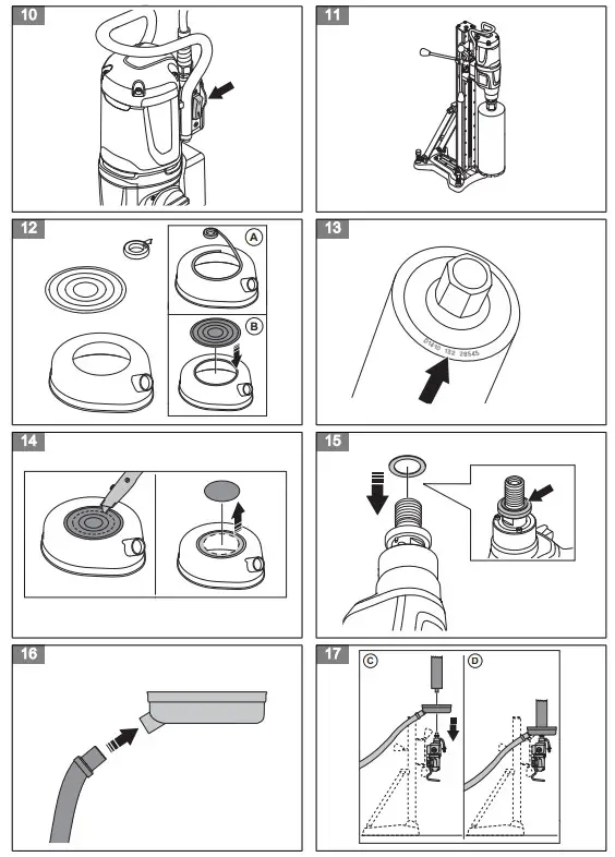 Husqvarna DM 370 Diamond Drilling Machine - fig 1