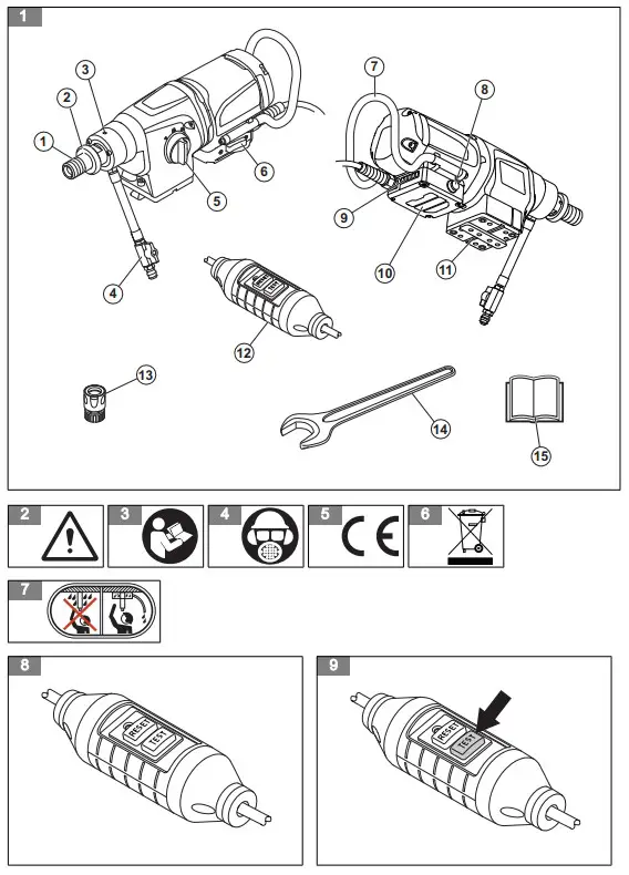 Husqvarna DM 370 Diamond Drilling Machine - fig