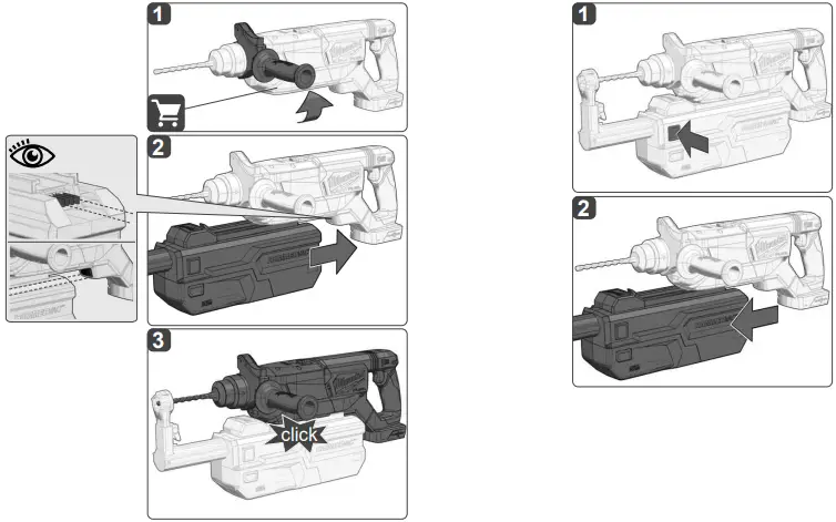 milwaukee-M18-FDDEL32-Dust-Extractor-Instruction-fig-3