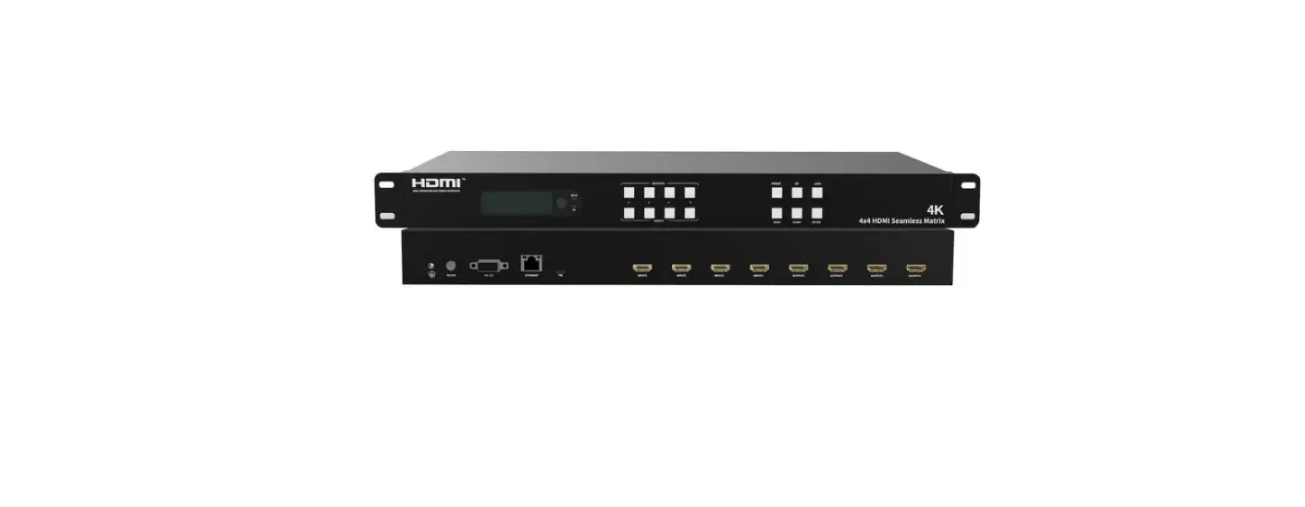 Wolfpack Hdc-mxb44sl 4k 60 Hz 4x4 Seamless Hdmi Video Wall Matrix Switch User Manual
