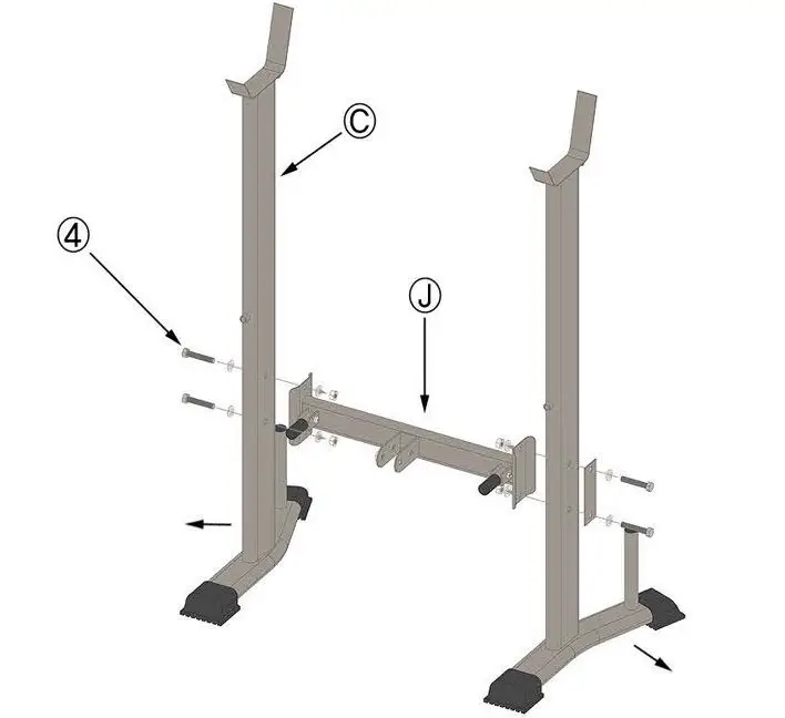 toboli-63044-Weight-Bench-Barbell-Rack-04