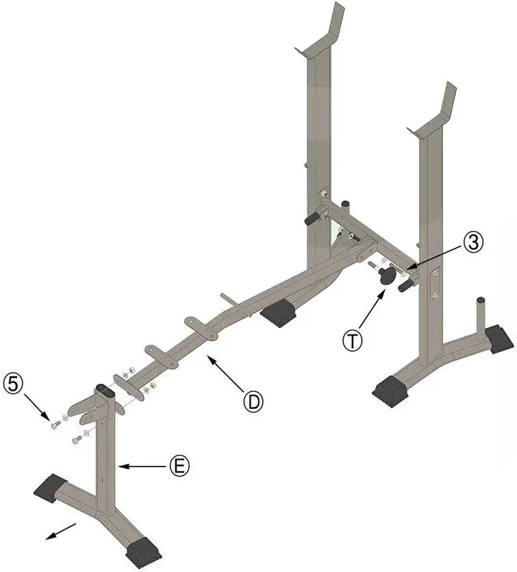 toboli-63044-Weight-Bench-Barbell-Rack-05