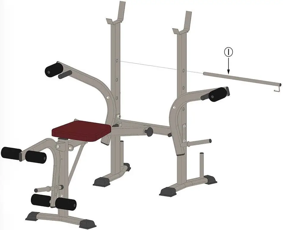 toboli-63044-Weight-Bench-Barbell-Rack-10