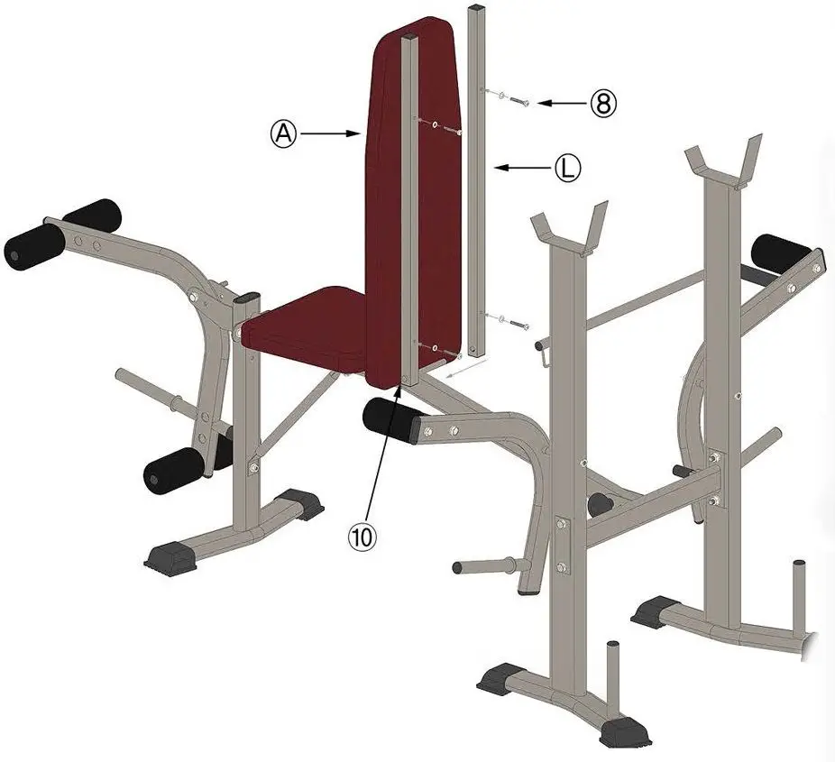 toboli-63044-Weight-Bench-Barbell-Rack-11