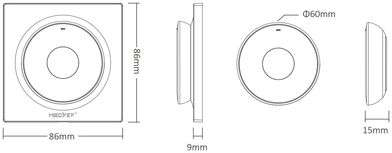 MiBOXER K2 24GHz Mini Remote - Product parameters