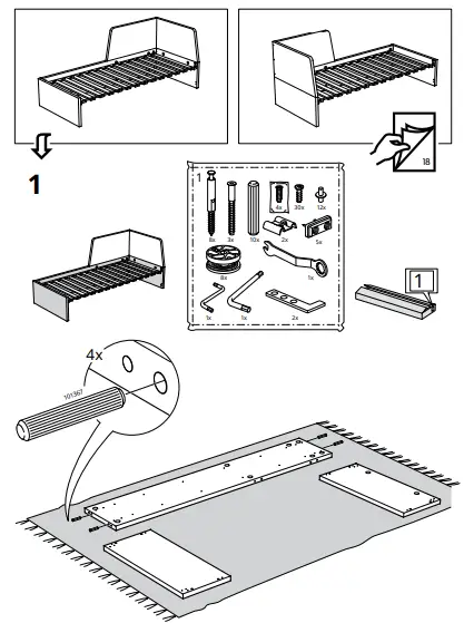 IKEA-FLEKKE-Day-Bed-Frame-fig-5