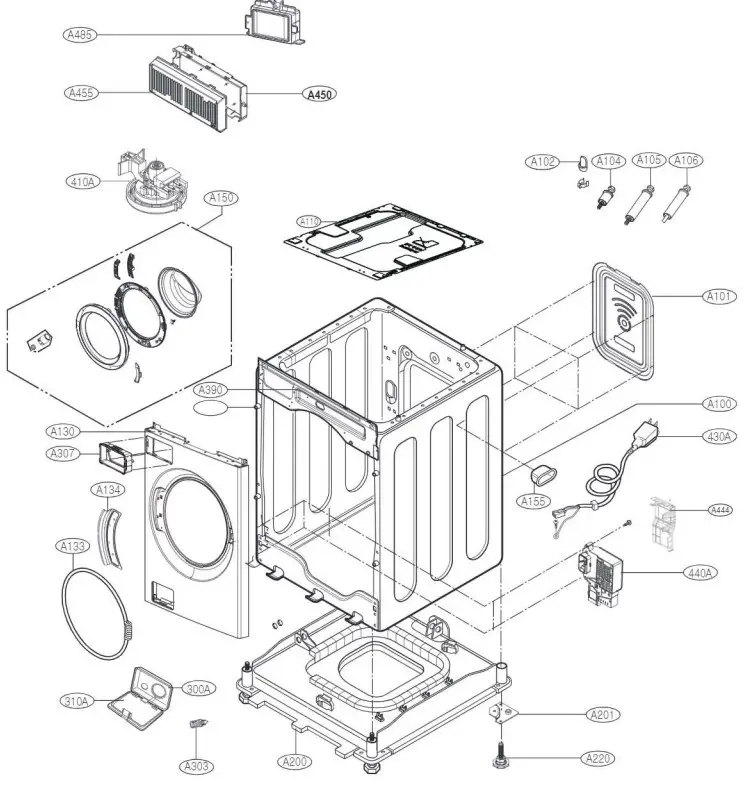 LG WWT-1710B Washing Machine - Accessories2
