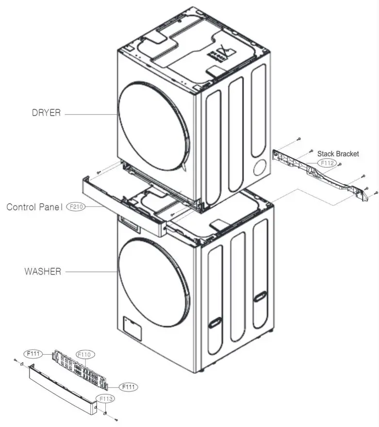 LG WWT-1710B Washing Machine - Dryer