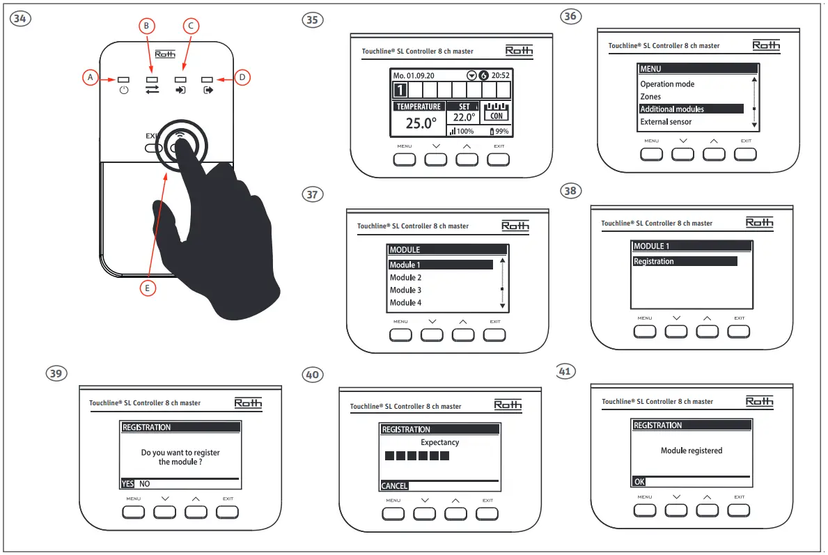 Roth Touchline SL Minishunt Plus Sensor 2 - Master module 1