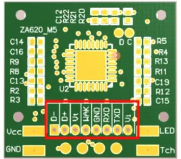 HT AS608 Optical Finger Print Sensor Module - Mechanical Dimension 2
