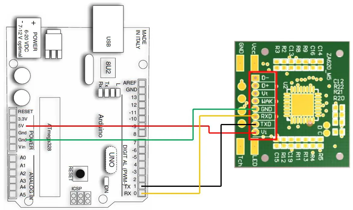 HT AS608 Optical Finger Print Sensor Module - Mechanical Dimension 4