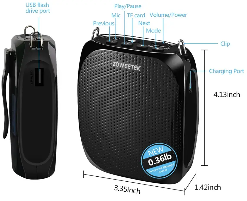 ZOWEETEK-AUS-ZW-Z258-Portable-Rechargeable-Mini-Voice-Amplifier-fig-4