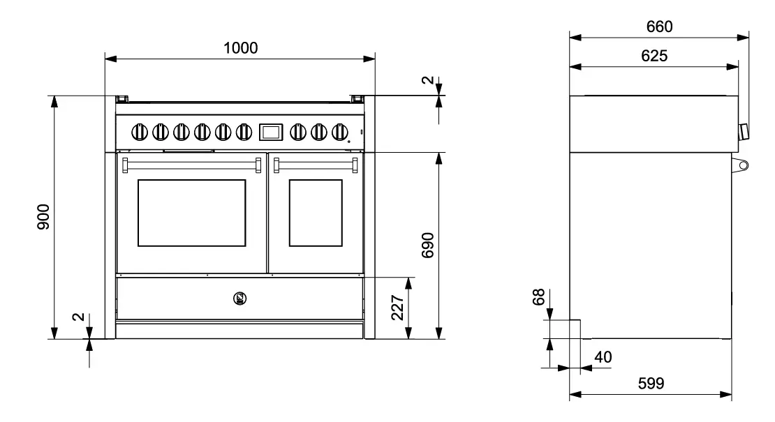 GQ10SF-5FI-SS Genesi-100cm-Stainless-Steel-with-Nickel-Trim-Induction-Freestanding-Cooker-FIG- (3)