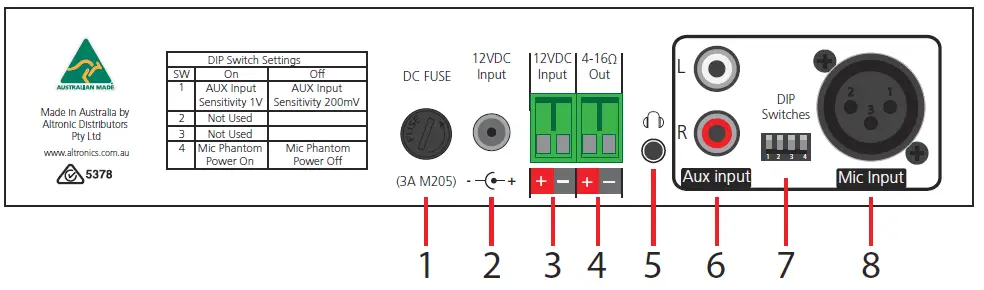 REDBACK-A-4017-PA-15W-Public-Address-Amplifier-FIG-2