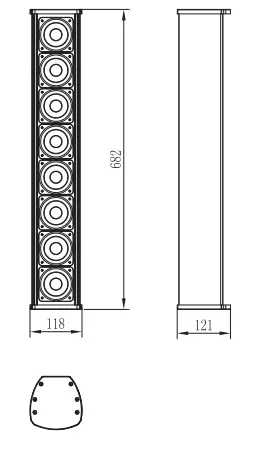 Soundking CX Series Line Array Column - fig 6