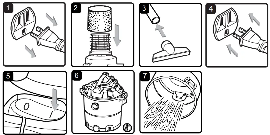 Vacmaster VJH1211PF 0201 Wet or Dry Vacuum Cleaner with Detachable Blower - VACUUM OPERATION