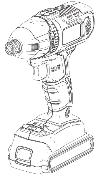 BLACK DECKER BDCI20BC 20V Max Impact Driver - cover