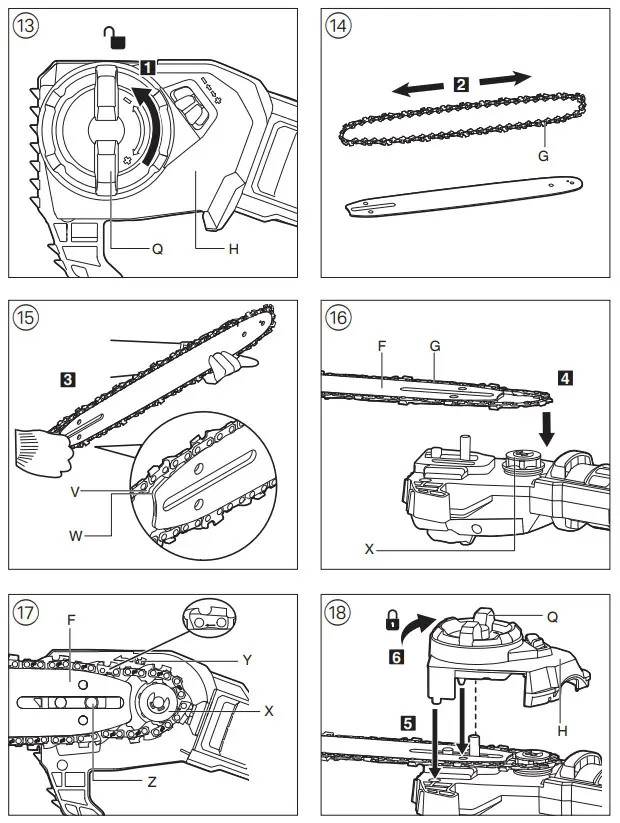SKIL GS1E0582CA Cordless Pole Saw Pruner - Pkcer 1