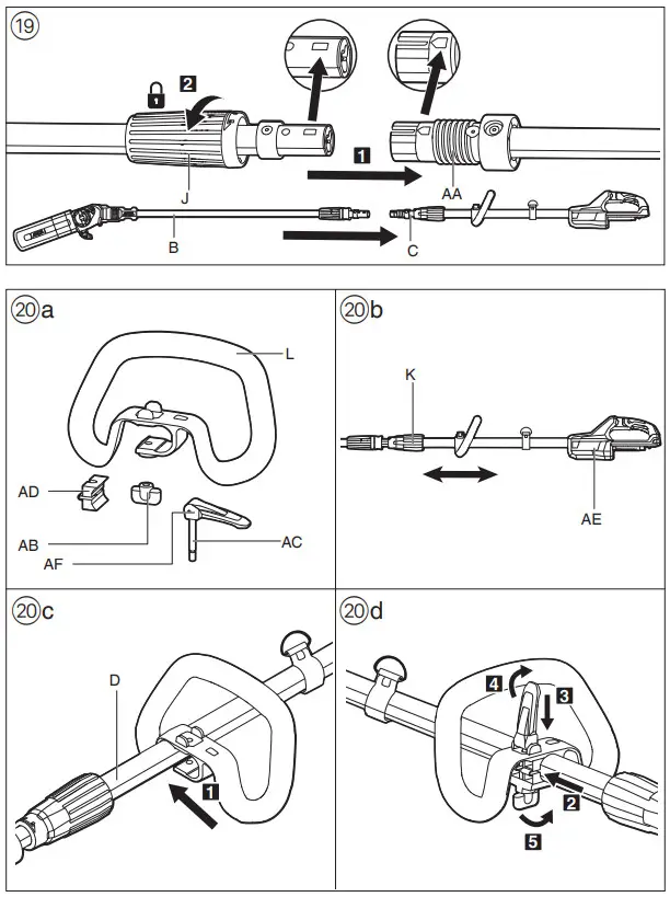 SKIL GS1E0582CA Cordless Pole Saw Pruner - Pkcer 2