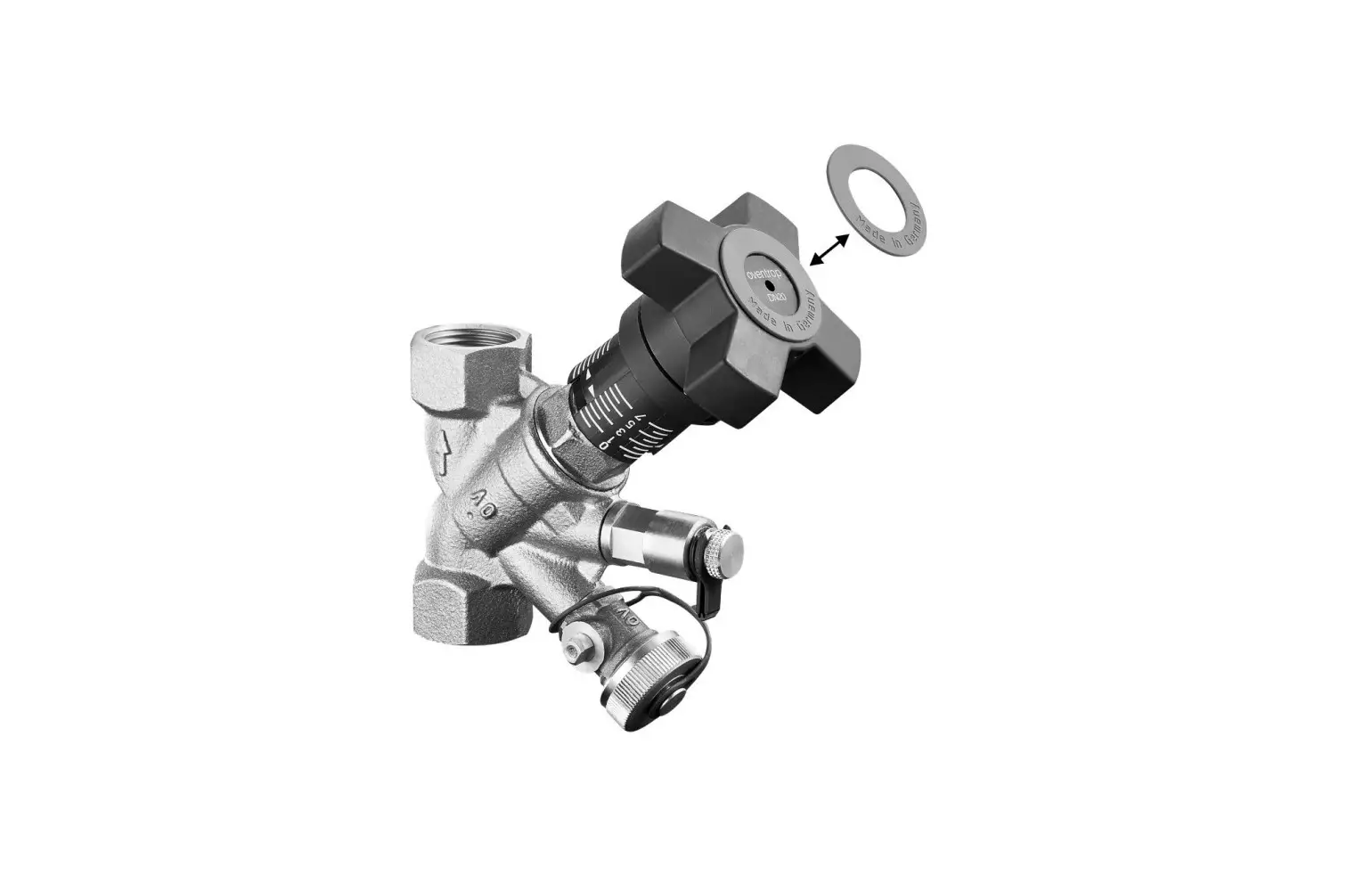 Oventrop Hydrocontrol Vtr/vpr Double Regulating Valve Instructions