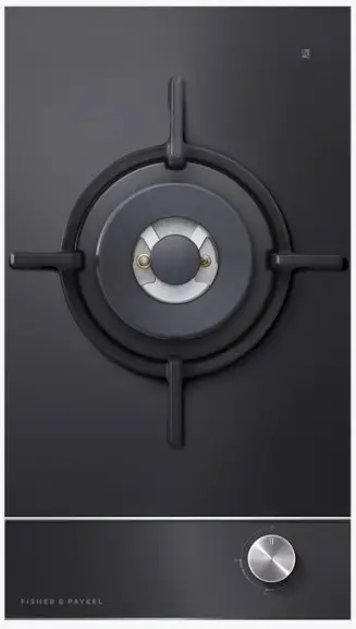 FISHER PAYKEL CG301DNGGB1 30cm Gas on Glass Cooktop
