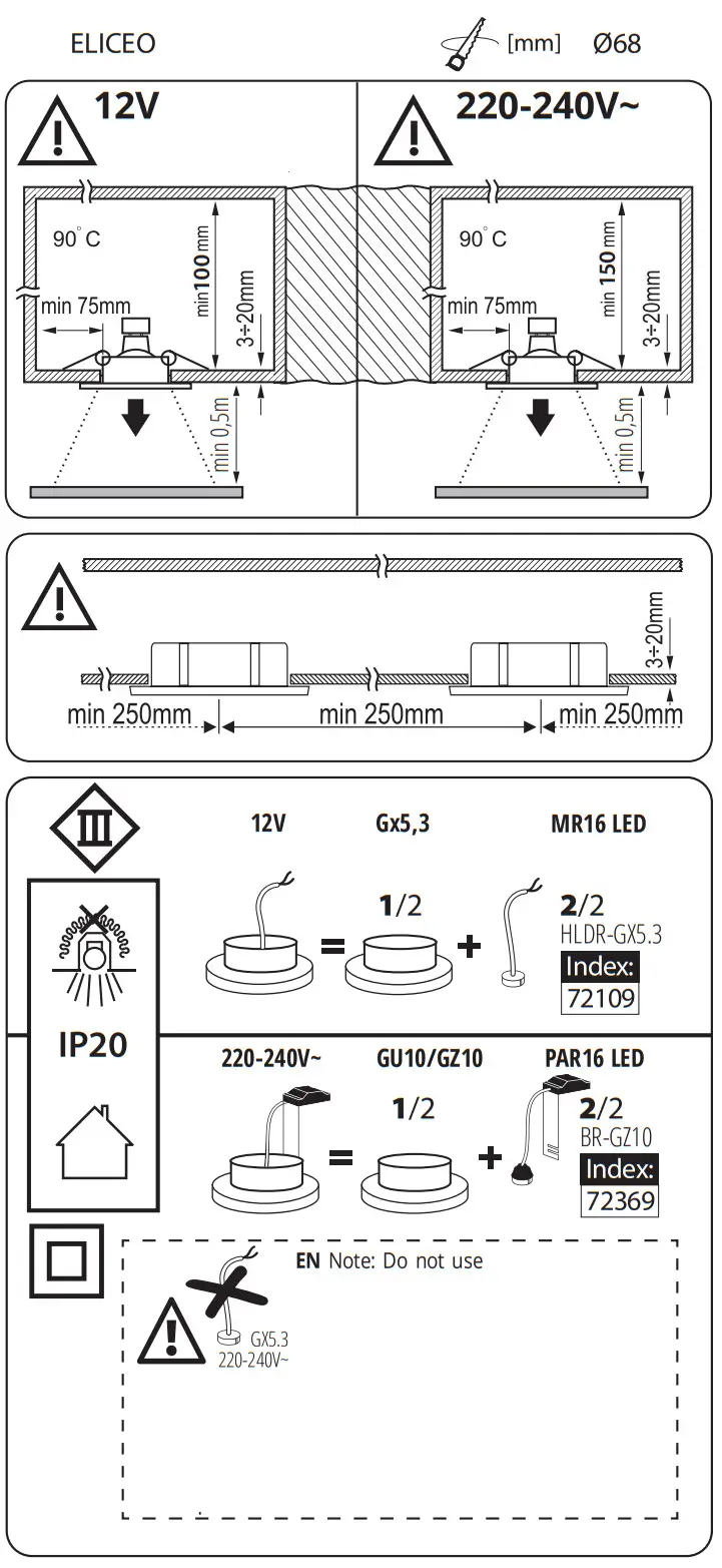 Kanlux HLDR-GX5.3 Light Source Fitting - fig 2