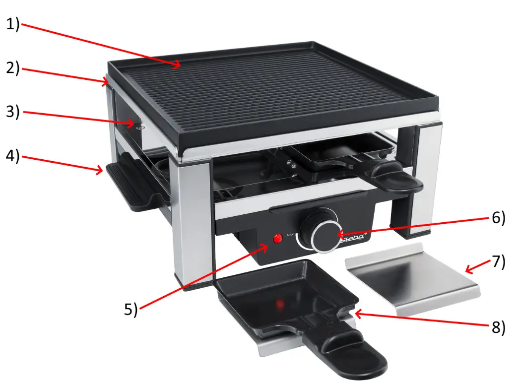 Steba RC 104 Cast Raclette Electric Grill - Workplace