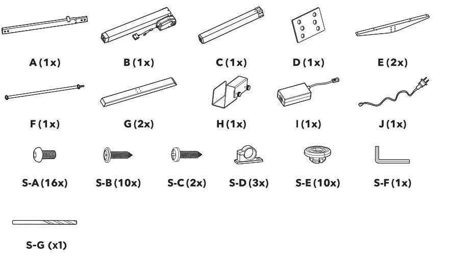 alza ergo APW EGET7100B Height-Adjustable Desk Frame - overview 1