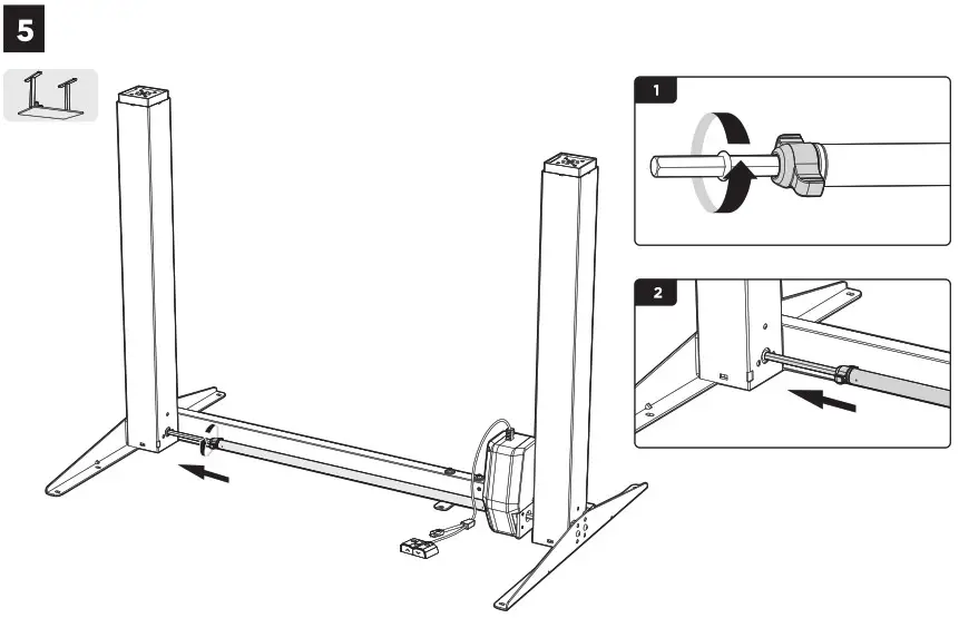 alza ergo APW EGET7100B Height-Adjustable Desk Frame - overview 6