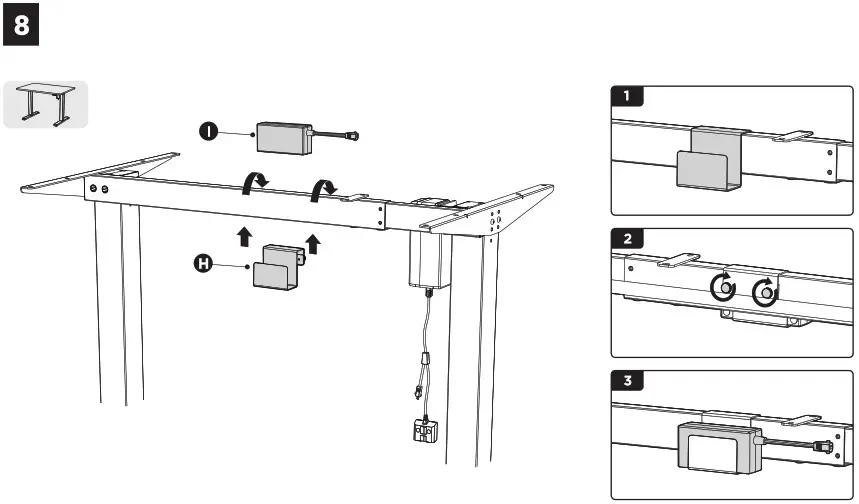 alza ergo APW EGET7100B Height-Adjustable Desk Frame - overview 9
