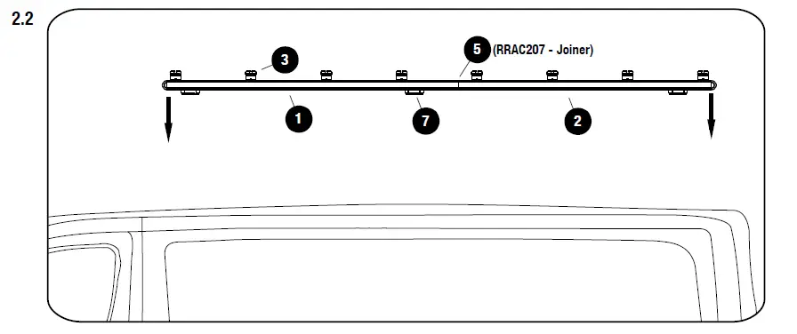 FRONT-RUNNER-KVRP 005T-RA-Promaster-2500-Slimpro-Van-Rack-Kit-11