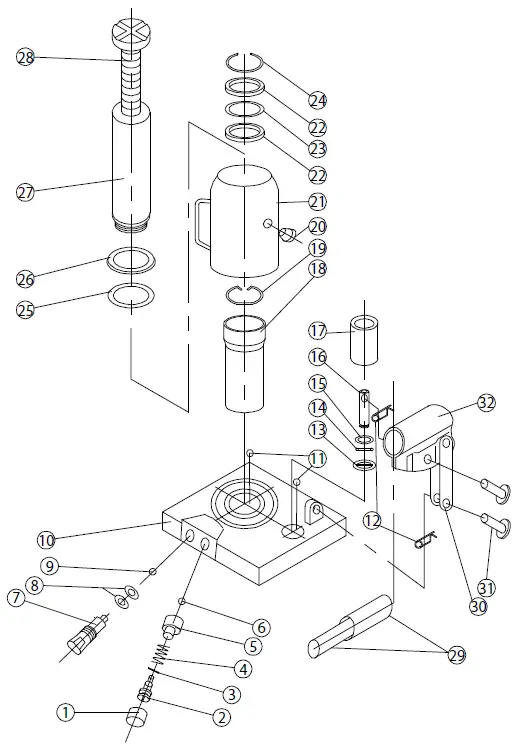 PITTSBURGH 56737 30 Ton Heavy Duty Bottle Jack -FIG-12