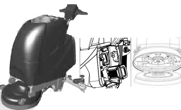 Numatic TTB 3045NX 36V Scrubber Dryer