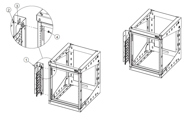 nVent E19C25U VersaRack Vertical Cable Manager - Fig2