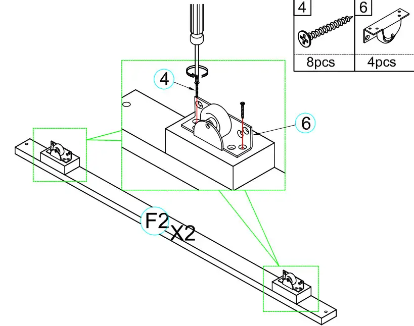 ModernLuxe WF299339 Full Size Upholstery Daybed with Trundle and USB Charging Design - assembly 6
