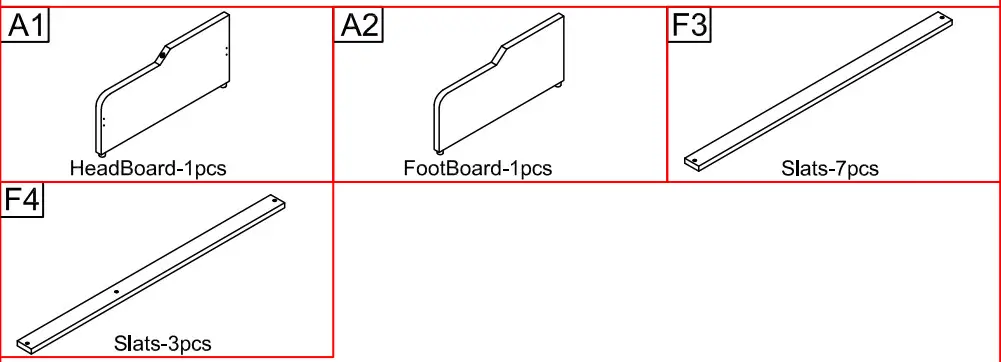 ModernLuxe WF299339 Full Size Upholstery Daybed with Trundle and USB Charging Design - parts 1
