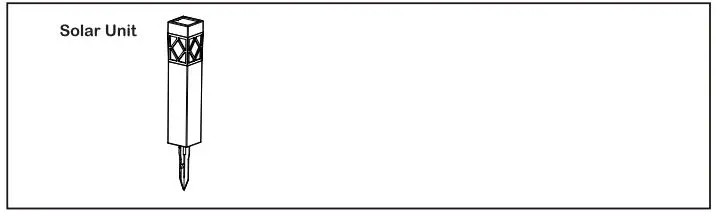 Home Zone ELI0983V Solar Decorative Integrated LED Walkway Lights-FIG2