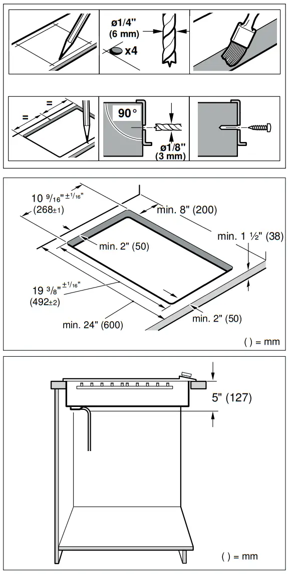 GAGGENAU VR230620 200 Series Vario Electric Grill - level and horizontal
