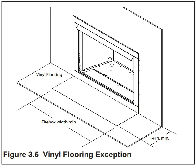 outdoor lifestyles VOFB42-H Outdoor Fireplace - Vinyl Flooring Exception