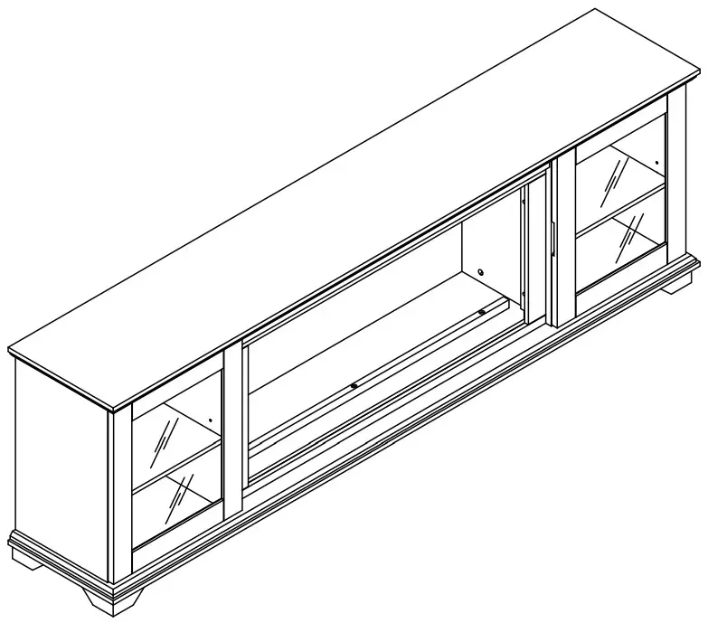 real flame 5110E Wood Landscape Media Electric Fireplace