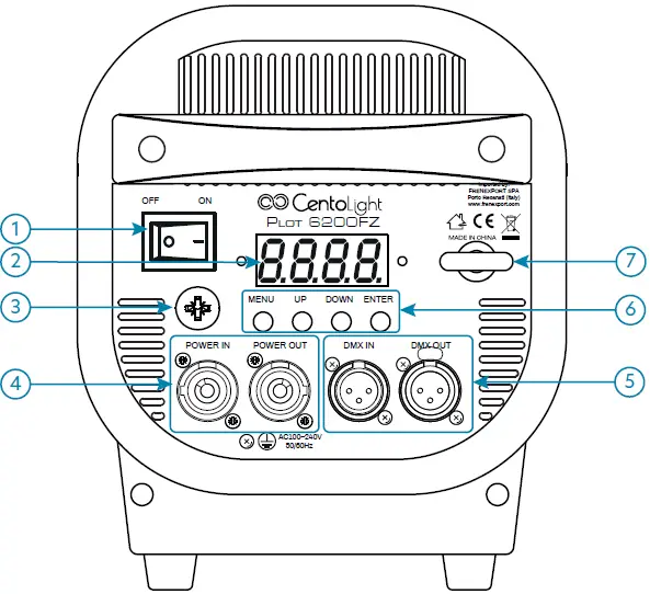 Centolight PLOT 6200FZ Fresnel Light with 200W RGBALC 6in1 LED and Motorized Zoom 09