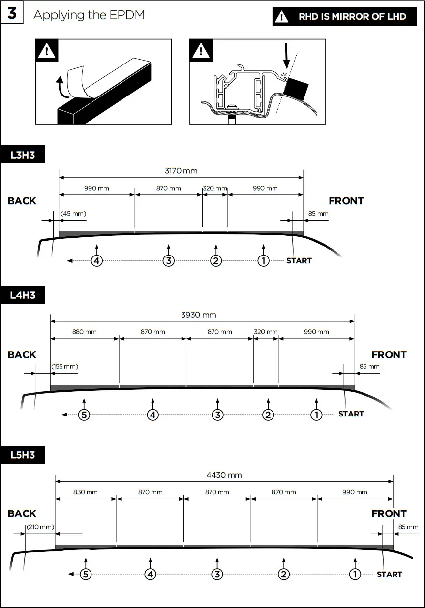 THULE VW Crafter 2017 Adapter Roof - FIGURE 11