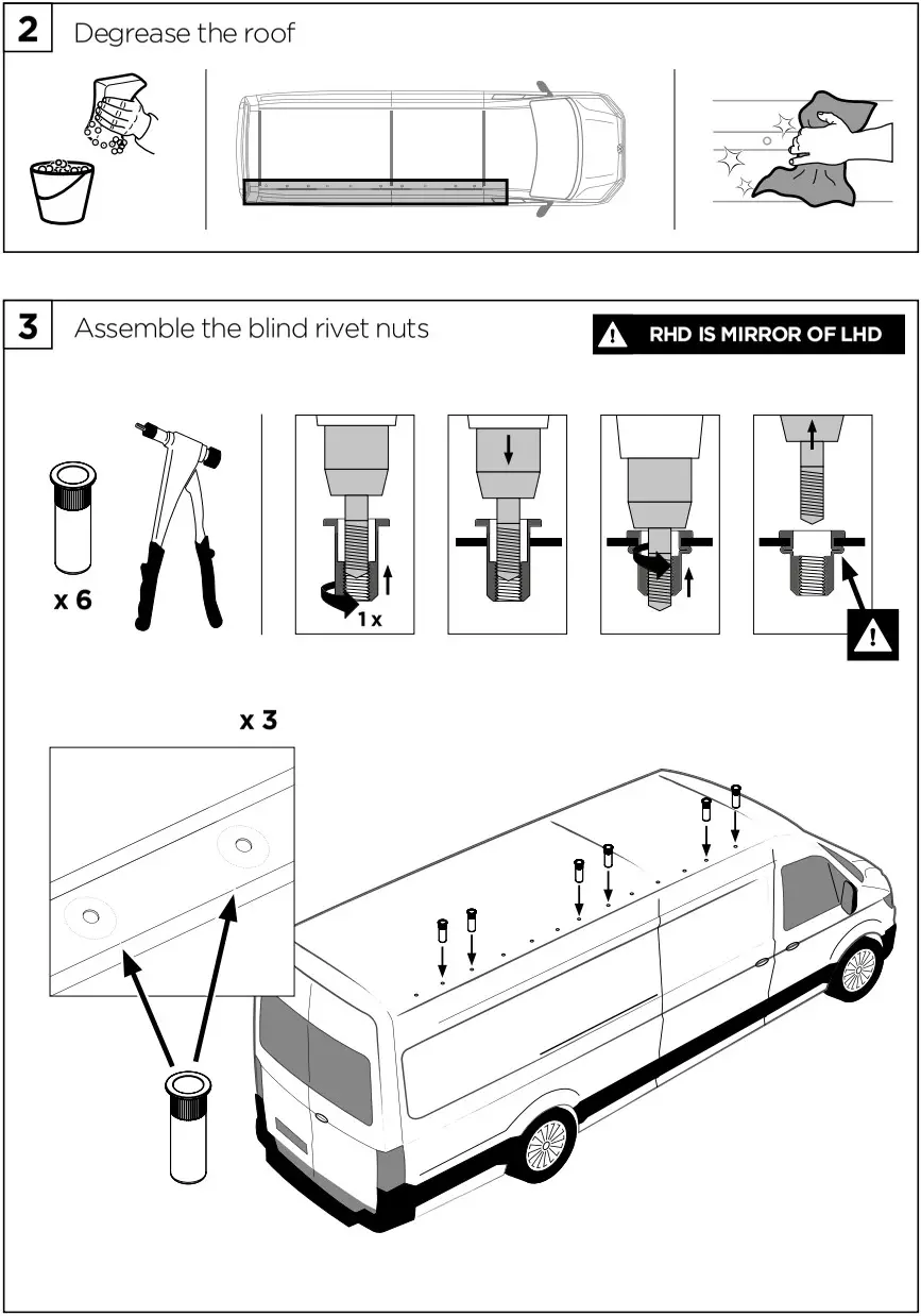 THULE VW Crafter 2017 Adapter Roof - FIGURE 5