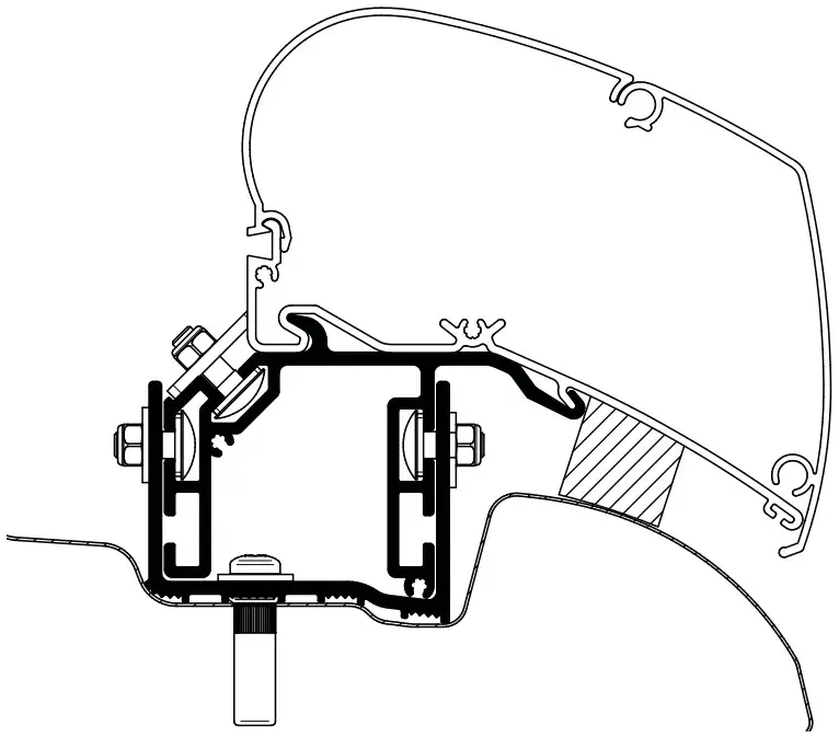 THULE VW Crafter 2017 Adapter Roof