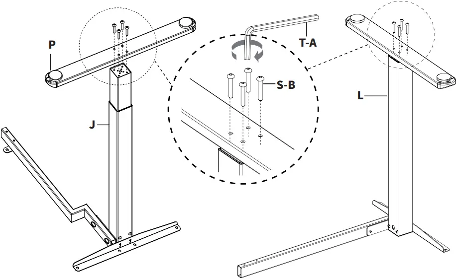 V I V O DESK-E3CT Series - ASSEMBLY STEPS 5